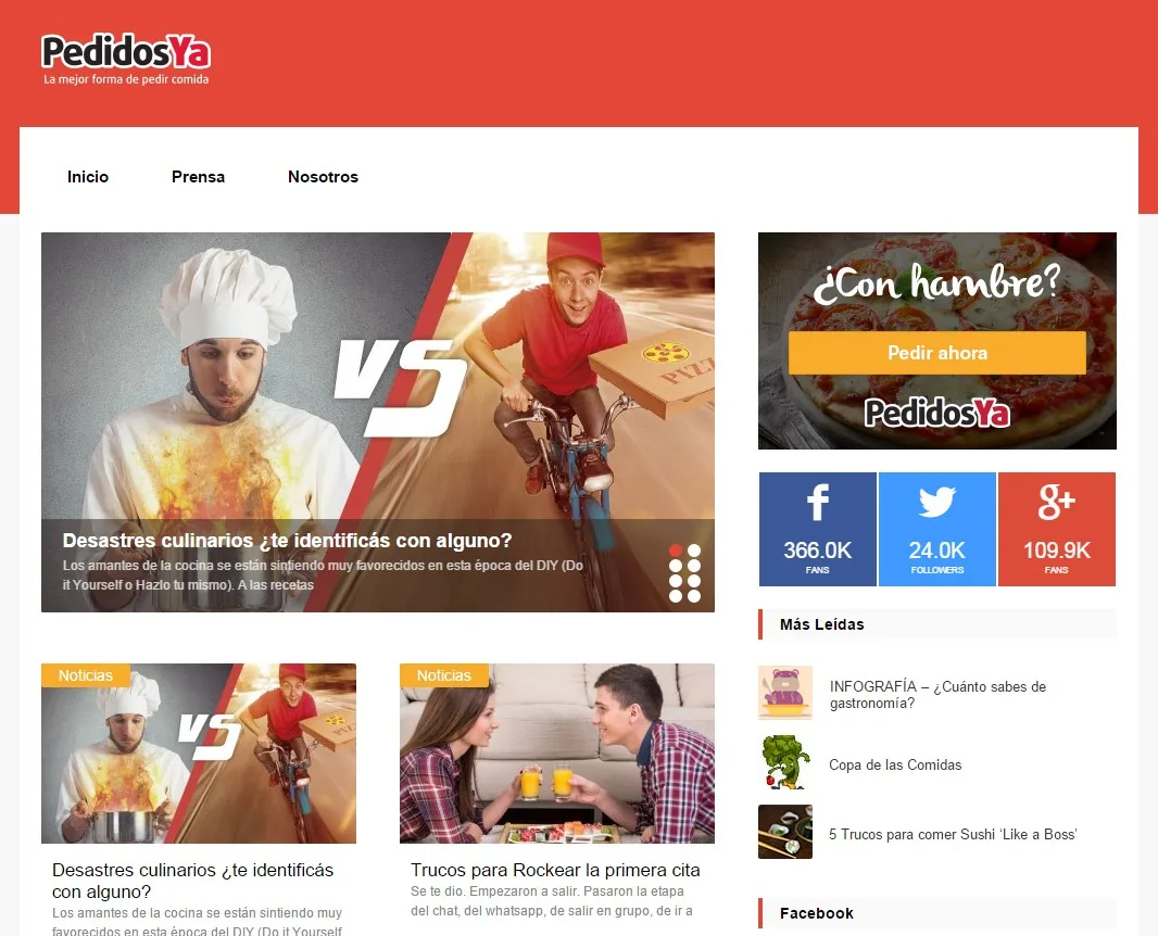 Blog PedidosYA