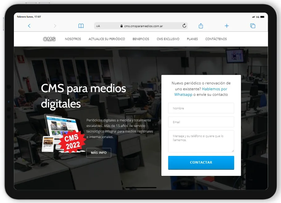 Nuevo Micro Sitio: CMSparaMEDIOS.com.ar