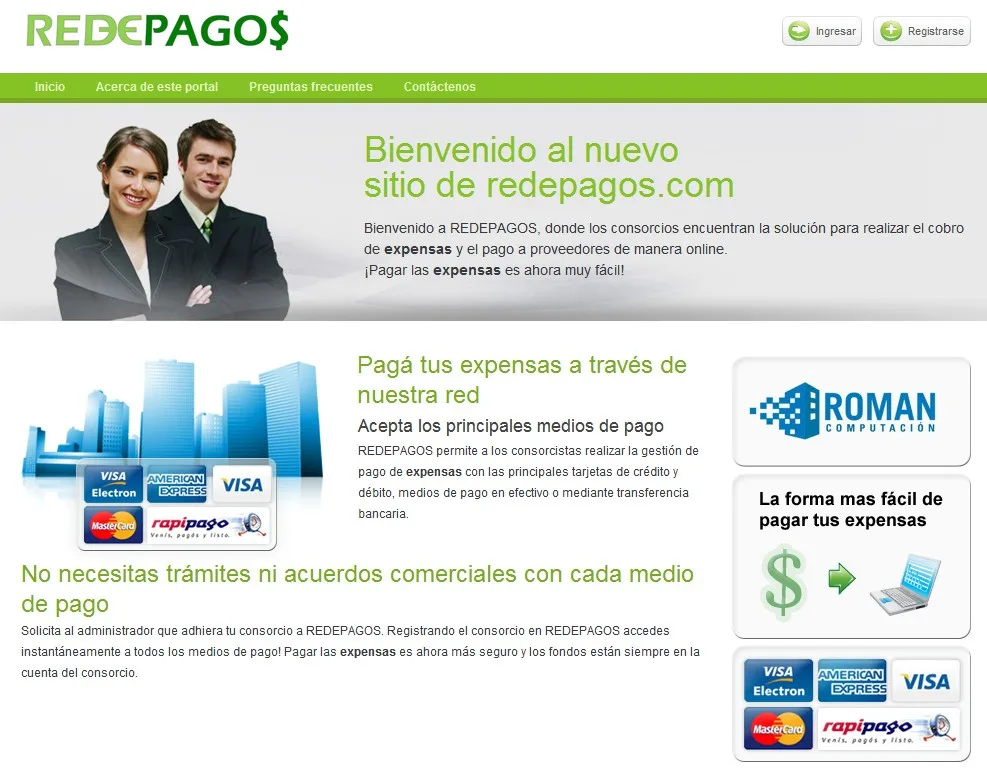 Redepagos Sitio Web