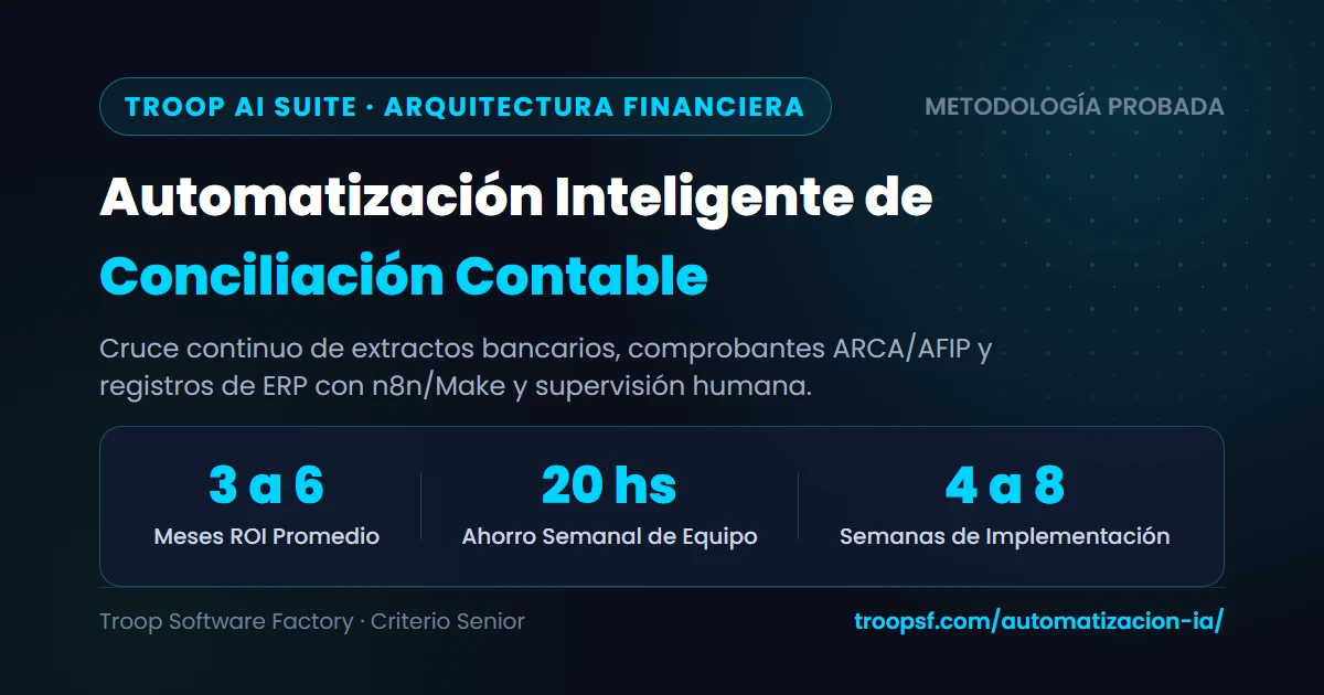 Conciliación contable y bancaria con IA: cruce de bancos, ERP y comprobantes